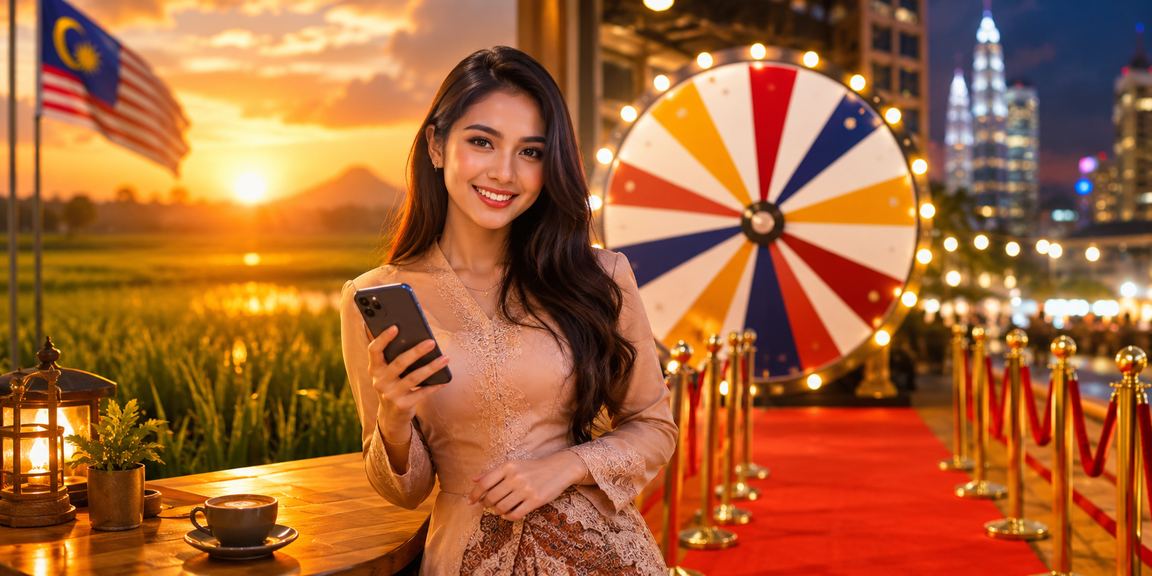 Malay-style lucky draw event in Kedah with a sports-themed atmosphere