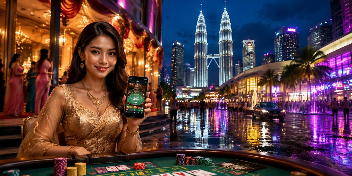 Malay-style baccarat table at Kuala Lumpur casino